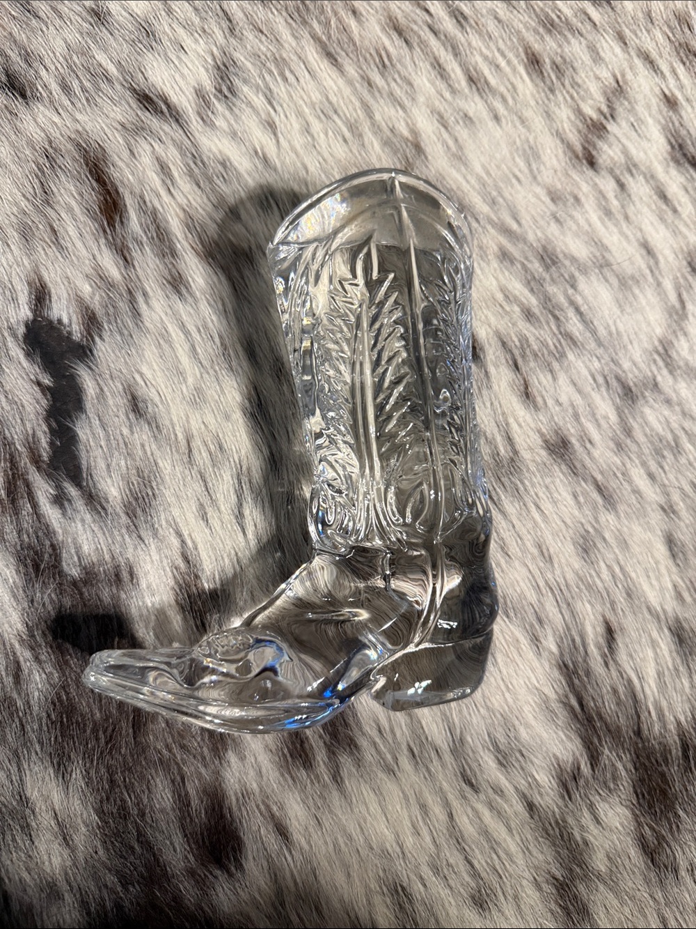 Ralph Lauren Clear Crystal Cowboy Boot